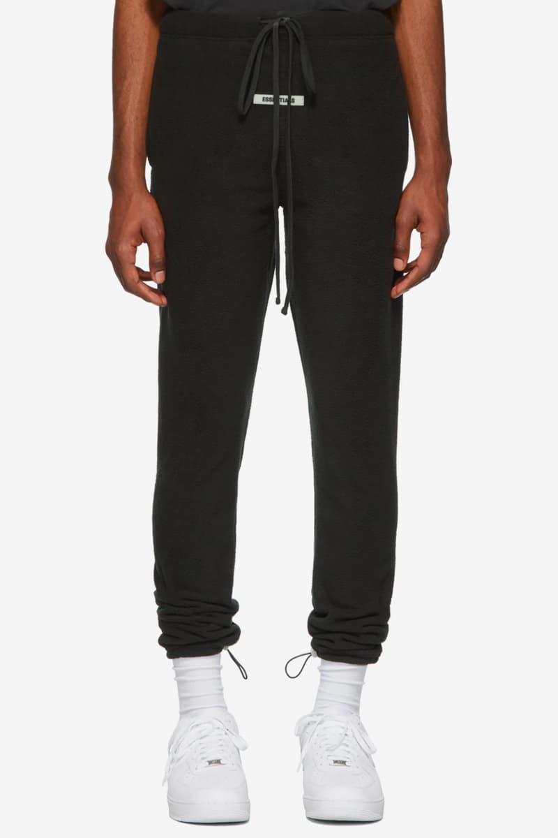 fear of god essentials x ssense track pants dark navy