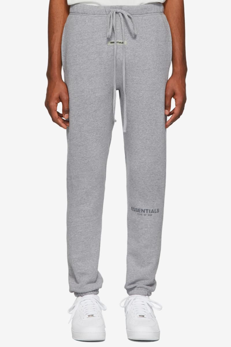 fear of god essentials x ssense track pants dark navy