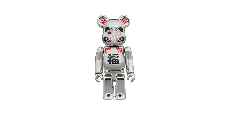 Medicom Toy Silver Plated Daruma BE@RBRICK 100% & 400 