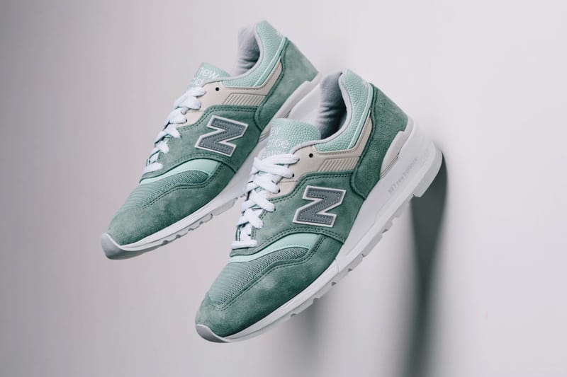 New balance 997 made in usa grey with clearance teal