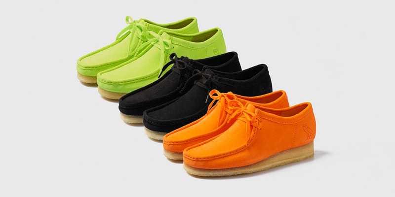 Orange best sale wallabee clarks