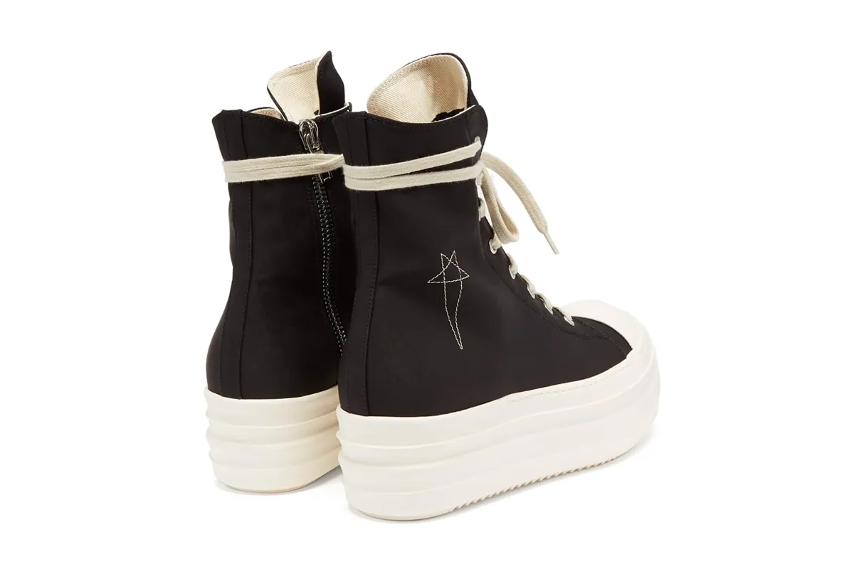 Rick Owens Double Bumper Canvas High-Top Ramones | Hypebeast