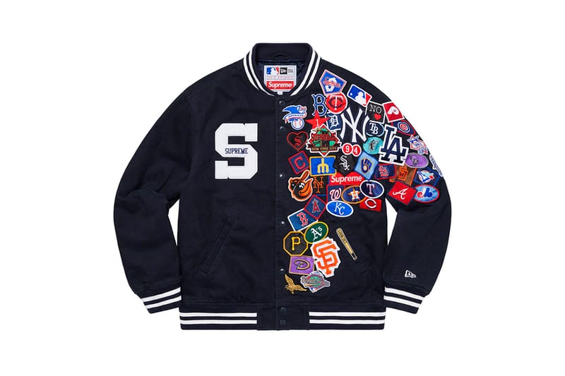 Supreme varsity jacket store 2020