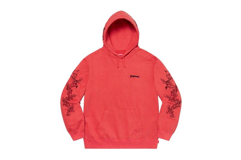 Dragon overdyed store hooded sweatshirt supreme