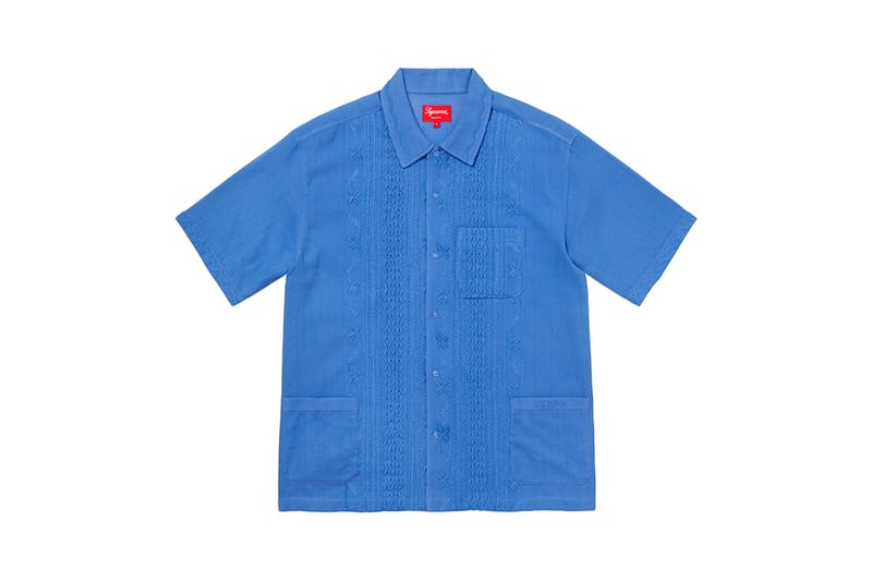 Blue bandana supreme outlet short sleeve button down