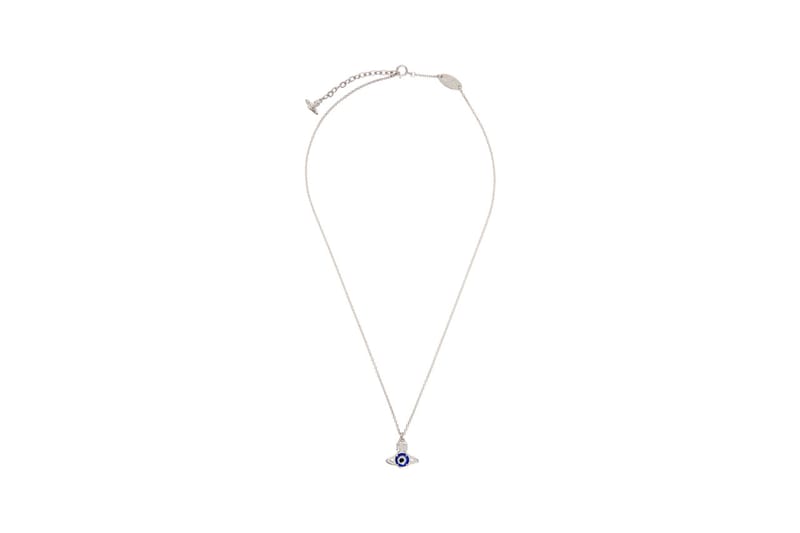 VivienneWestwood Silver Crystal Pendant Necklace | Drops