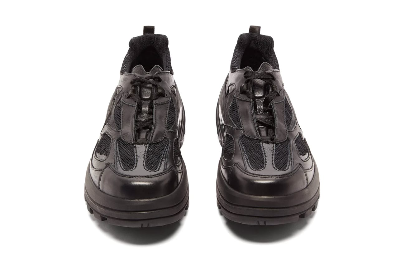 1017 ALYX 9SM Black Indivisible Leather Sneakers | Hypebeast