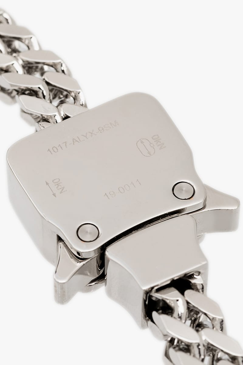 1017 ALYX 9SM Drops Silver Tone Cubix Chain Necklace | Hypebeast