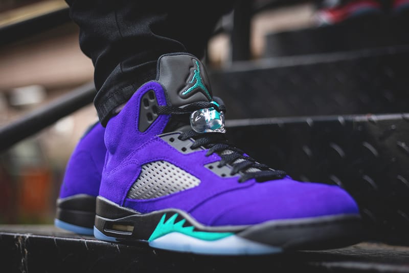 Jordan 5 clearance purple and black