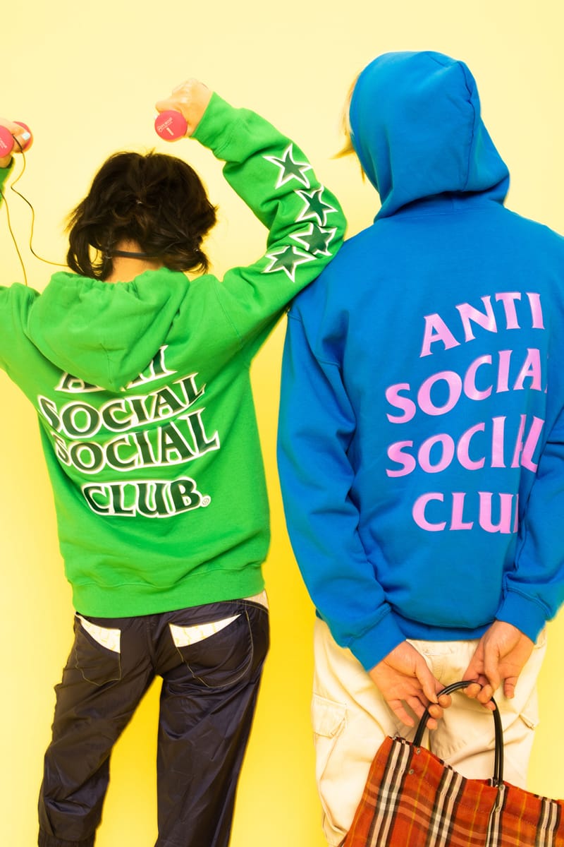 Blue anti social social best sale club hoodie