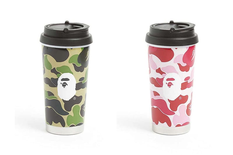 BAPE ABC Camouflage Tumbler 450ml: Green, Pink, Blue