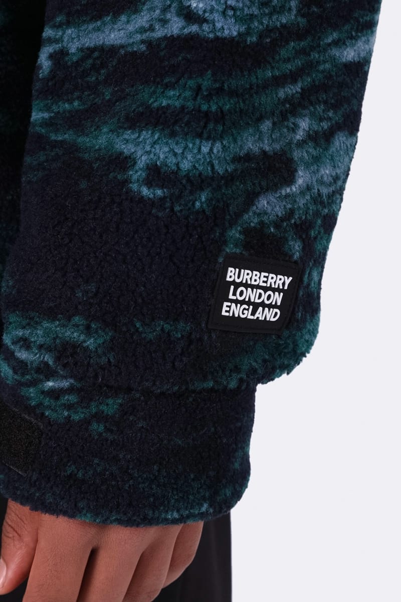 Burberry Sea Landscape Print Fleece Jacket Release | Hypebeast