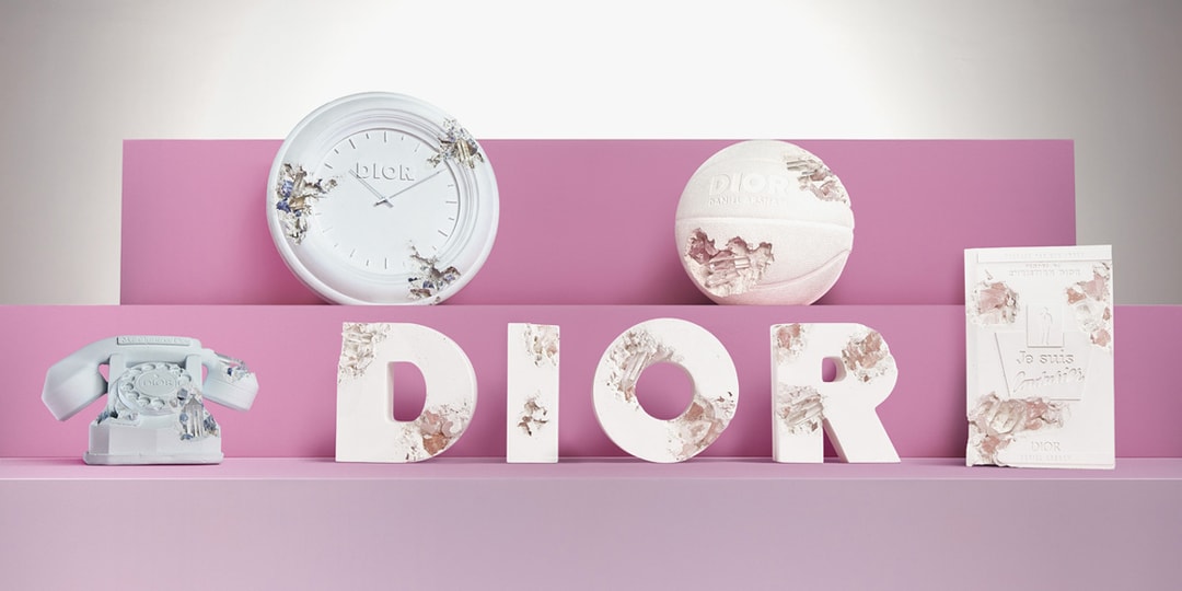 Дэниел Аршам создает эродированные баскетбольные мячи, телефоны и многое другое для лимитированной коллекции Dior