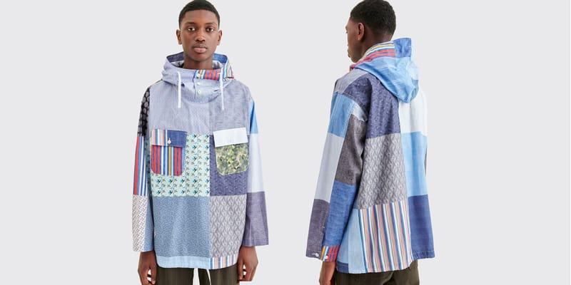 レア別注【ENGINEERED GARMENTS】Cagoule Shirt フーディ マルチ Engineered Garments Random Patchwork Cagoule SS20 | Hypebeast