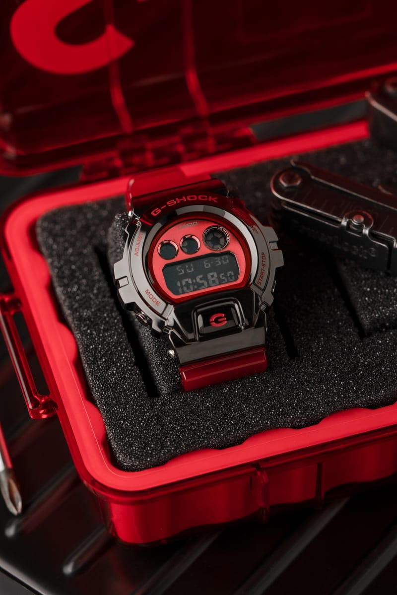 G shock gm 6900 red hot sale