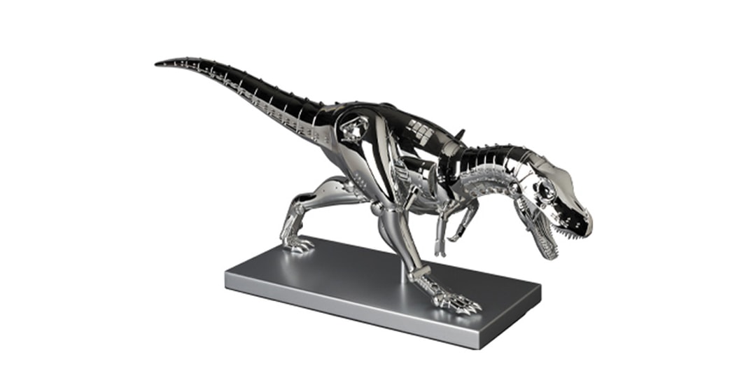 Хадзиме Сораяма присоединяется к Medicom Toy для создания 24-дюймовой хромированной скульптуры тиранозавра