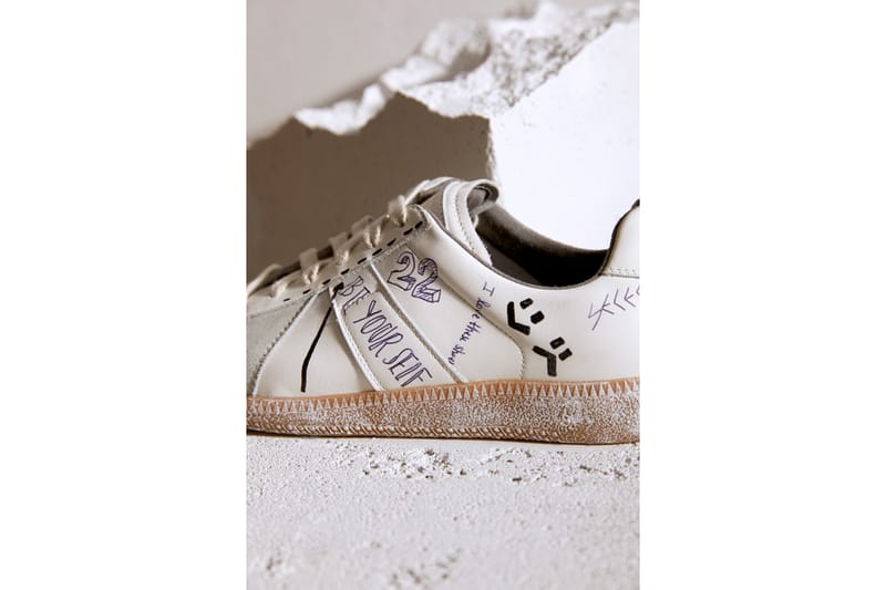 Maison margiela final price discount artisanal hand graffited gat's