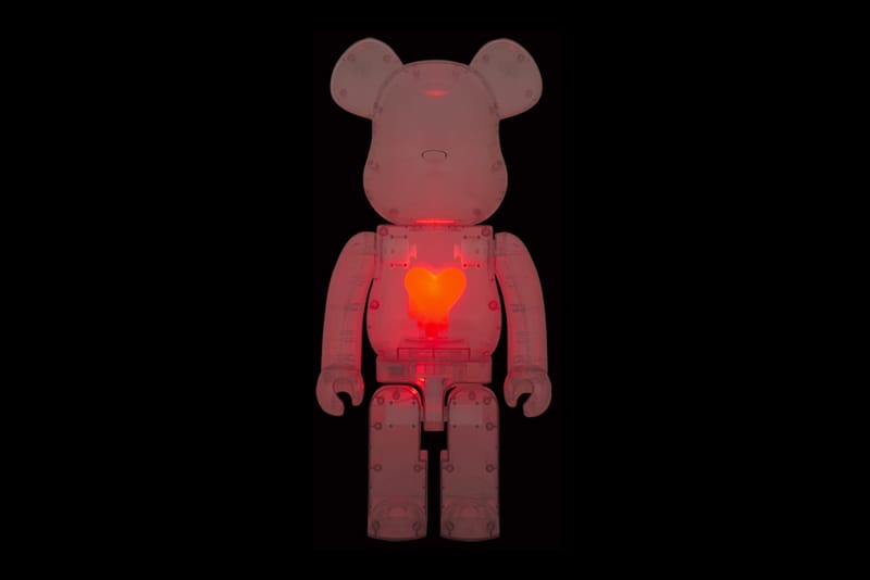 キャラクターグッズBE@RBRICK Clear Red Heart 1000％