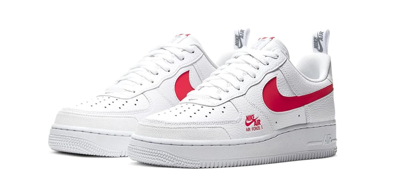 nike red and white air force 1