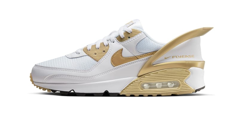 Gold and white store air max 90