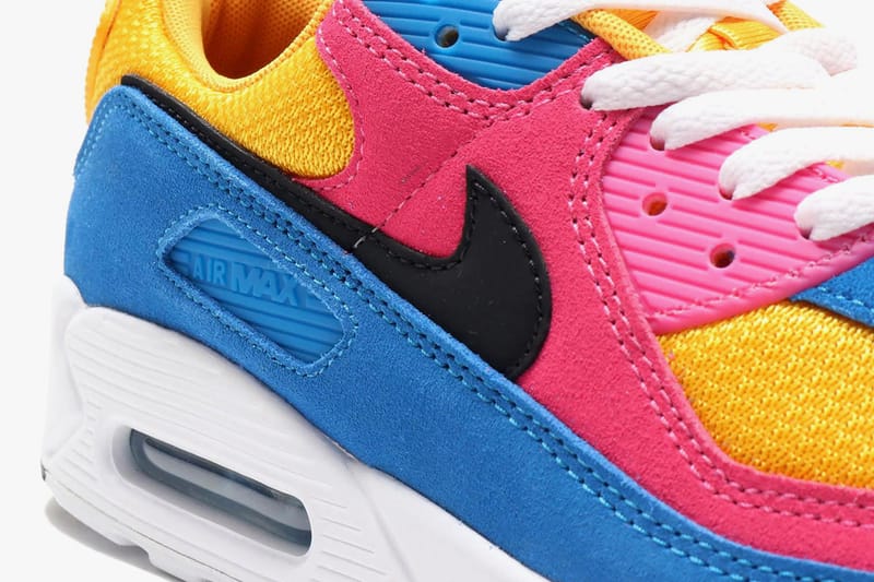 Blue yellow and outlet pink air max