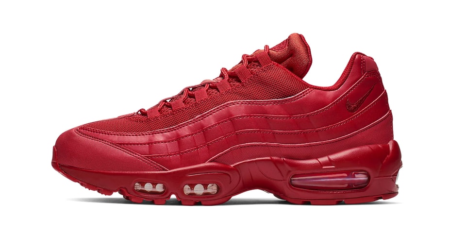 crimson red air max 95