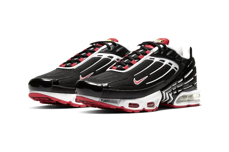 Air max plus 2024 3 white black red