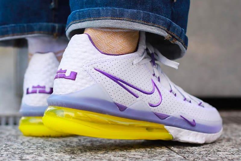 Nike lebron 17 lakers best sale