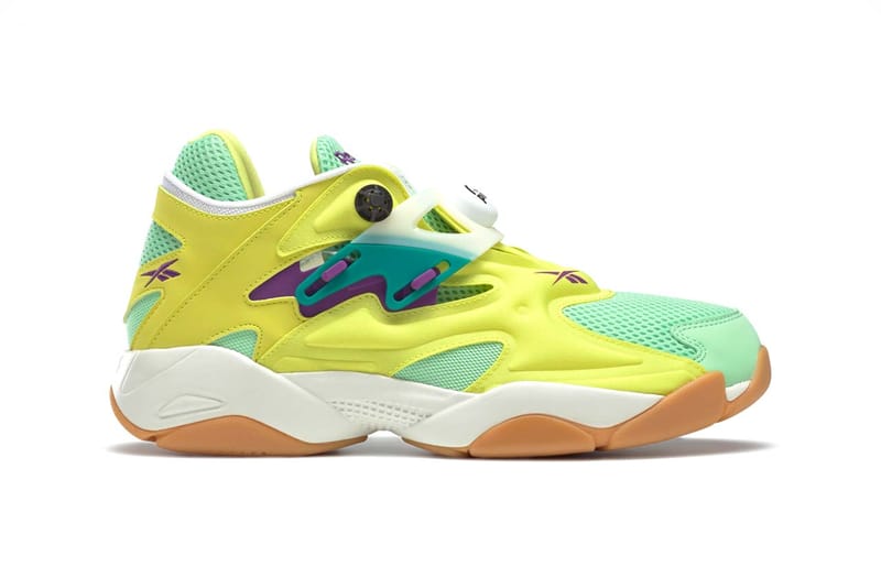 Reebok pump neon yellow online