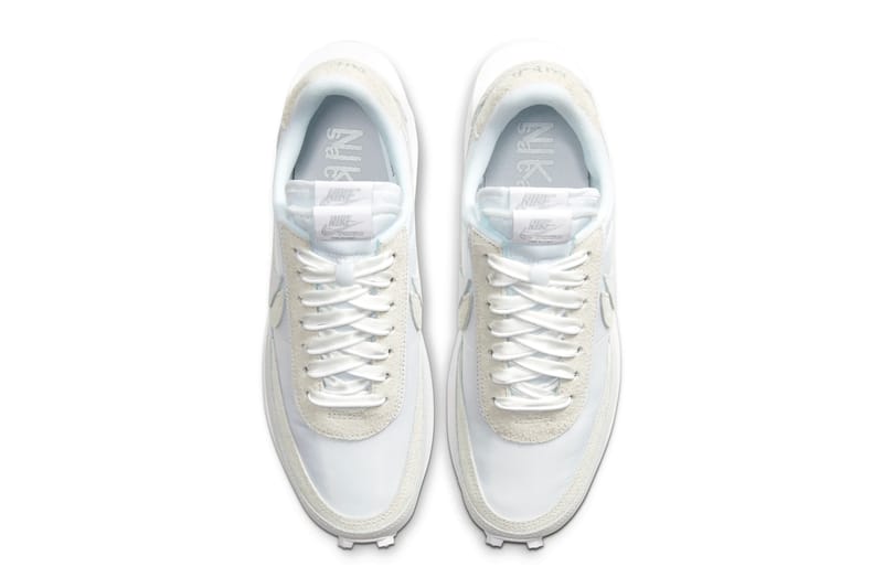 Sacai x nike ldwaffle white nylon  and hotsell  black nylon