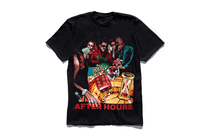 Tシャツ・カットソー The Weeknd Official x Rhuigi After Hours Casino T-Shirt The Weeknd x Rhuigi After Hours Paradise Tee Black Men's
