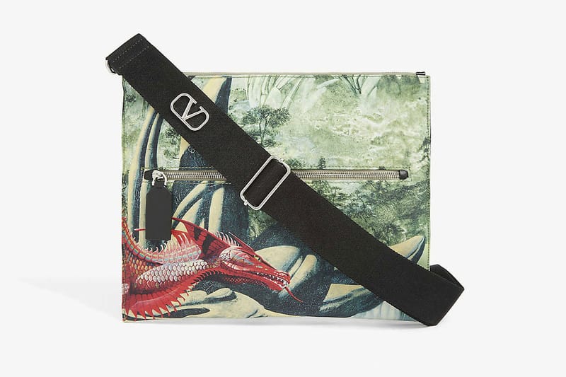 Valentino Bag With Roger Dean Red Dragon Artwork | Hypebeast