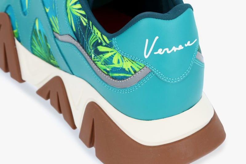 Versace Jungle Print Squalo Sneaker Green Release Hypebeast