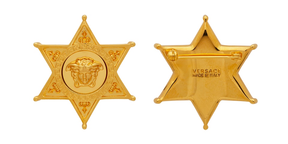 Versace Sheriff Medusa Badge Brooch Release | HYPEBEAST