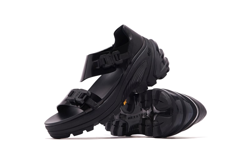 1017 ALYX 9SM Studio Vibram Sandals Black Release | Hypebeast