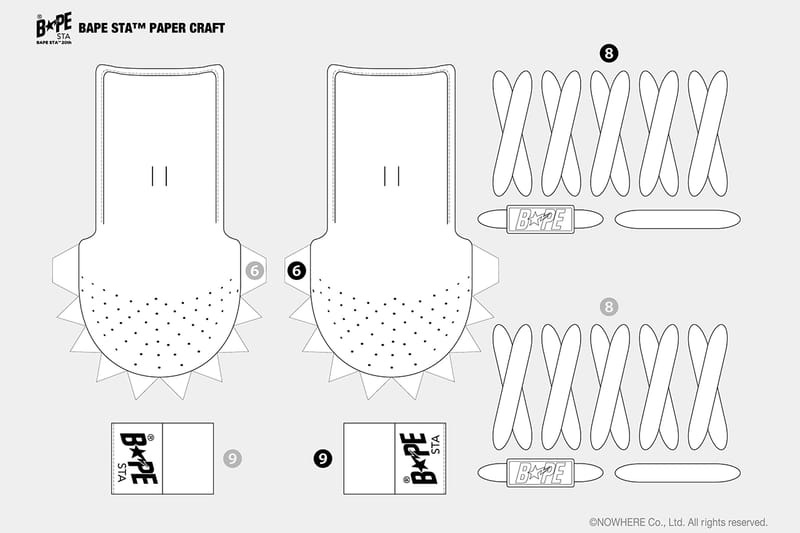 bape paper 参考用 A BATHING APE Launches Make-Your-Own BAPESTA Kit | Hypebeast