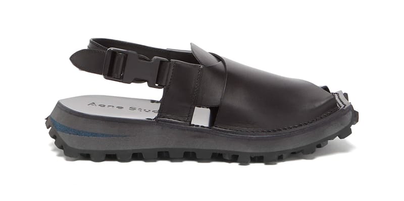 Acne Studios Square-Toe Distressed Leather Sandals | Hypebeast Acne Studios Square-Toe Distressed Leather Sandals | Hypebeast