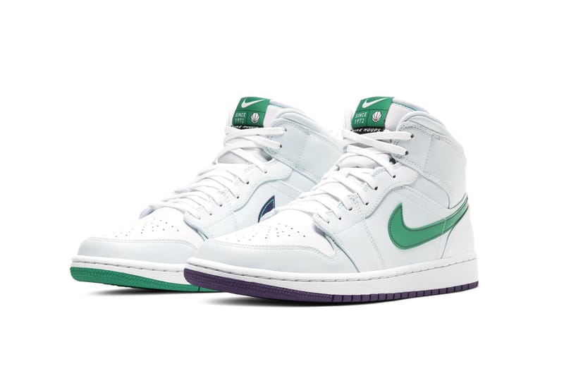 Jordan 1 mid discount pine green footlocker