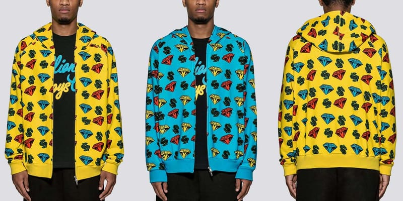 Billionaire Boys Club Diamond and Dollar Zip Hoodie Hypebeast