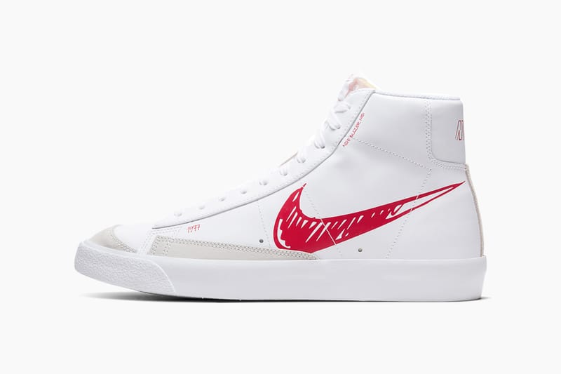 Nike blazer red swoosh best sale