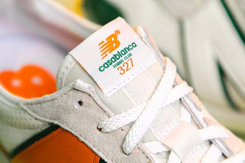 Closer Look: Casablanca x New Balance 327 | Hypebeast