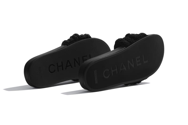 chanel mules pearls and lambskin