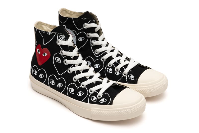 converse collab with heart