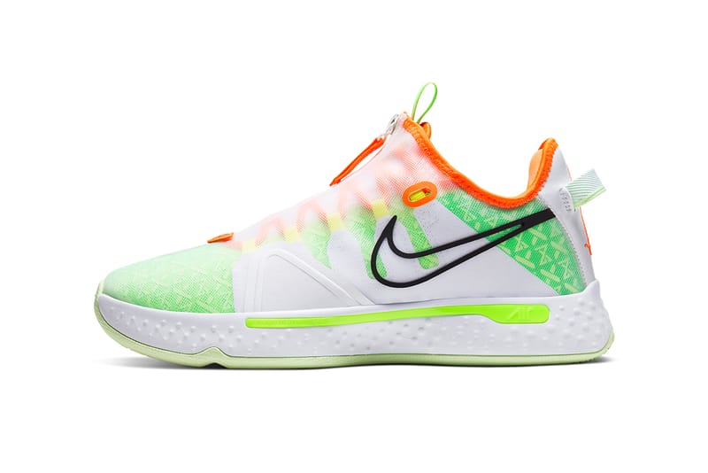 Orange and green hot sale basketball shoes