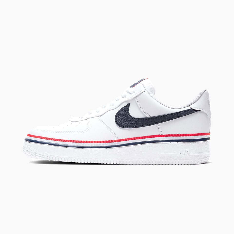 nike air force 1 07 lv8 white red