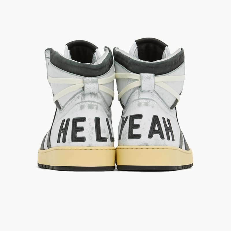 RHUDE Hell Yeah RhecessHi Sneakers Black/White