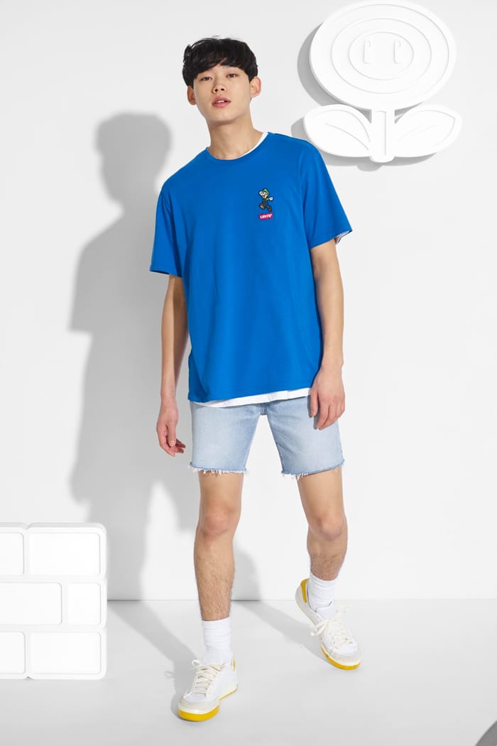 Levi's x super mario shorts hot sale