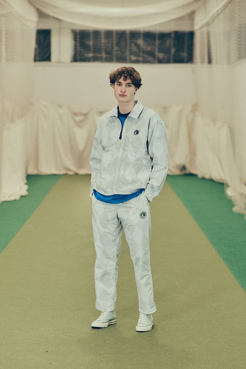 nigel cabourn x element cricket blue big sports tee