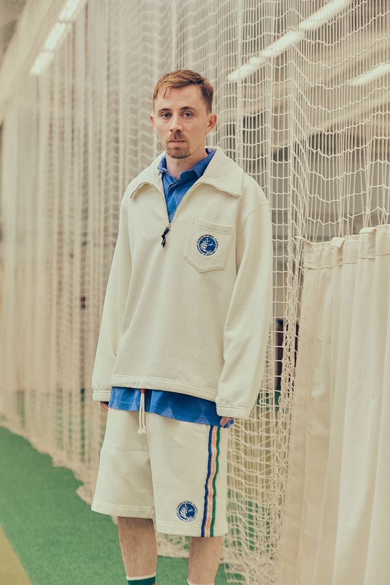 nigel cabourn x element cricket blue big sports tee