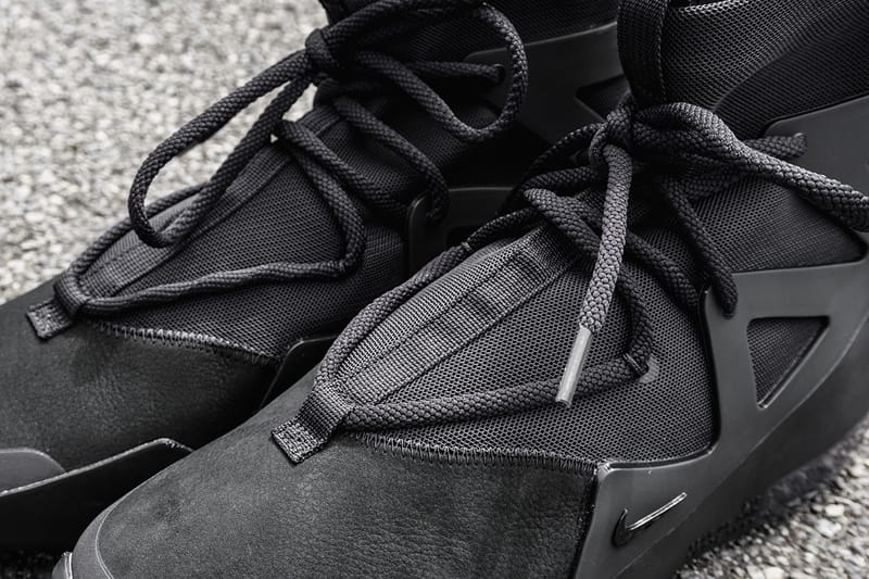 Nike Air Fear of God 1 Noir Detailed Look | Hypebeast